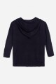 Sweater oversized con capucha AZUL