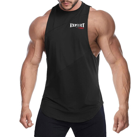 Set X2 Musculosa Deportiva Entrenamiento Hombre Negro