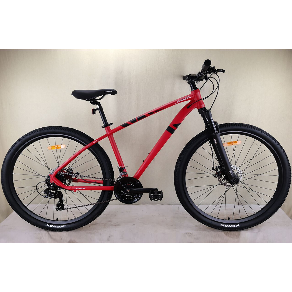 Java - Bicicleta de Mtb Terra - 21 Velocidades. Talle 21. Color Rojo / Negro. 