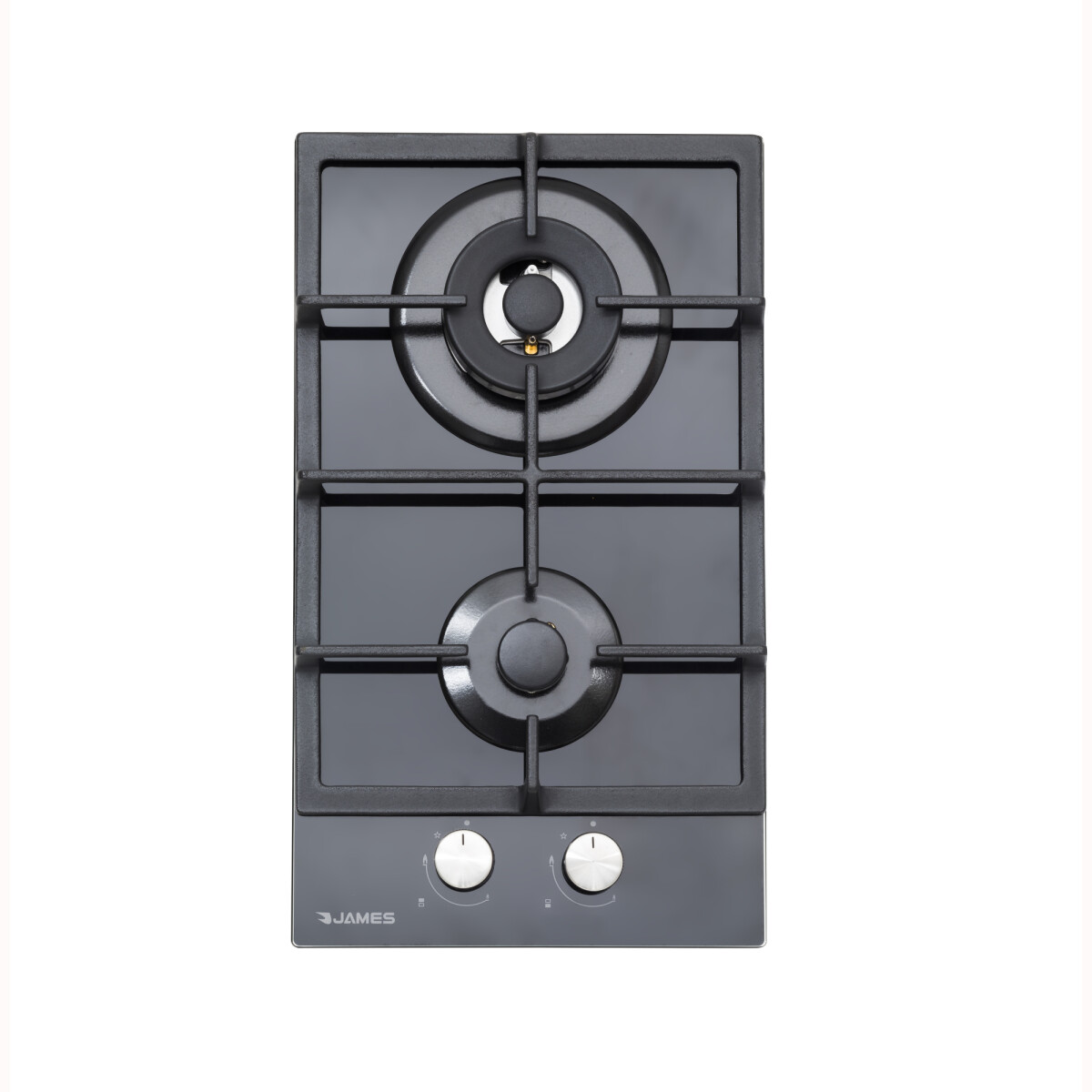 Anafe a Gas JAMES 2H AG VNT - Vidrio Negro 