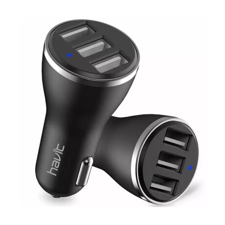 Cargador de Auto Havit 3 Puertos H212 Grey 001