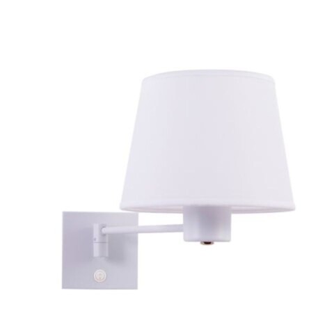 APLIQUE CON BRAZO SIMPLE Y PANTALLA CONICA 1L E27 BLANCO APLIQUE CON BRAZO SIMPLE Y PANTALLA CONICA 1L E27 BLANCO
