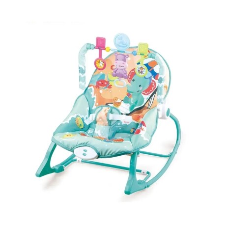 Silla Mecedora Musical Infantil 3 Etapas TURQUESA