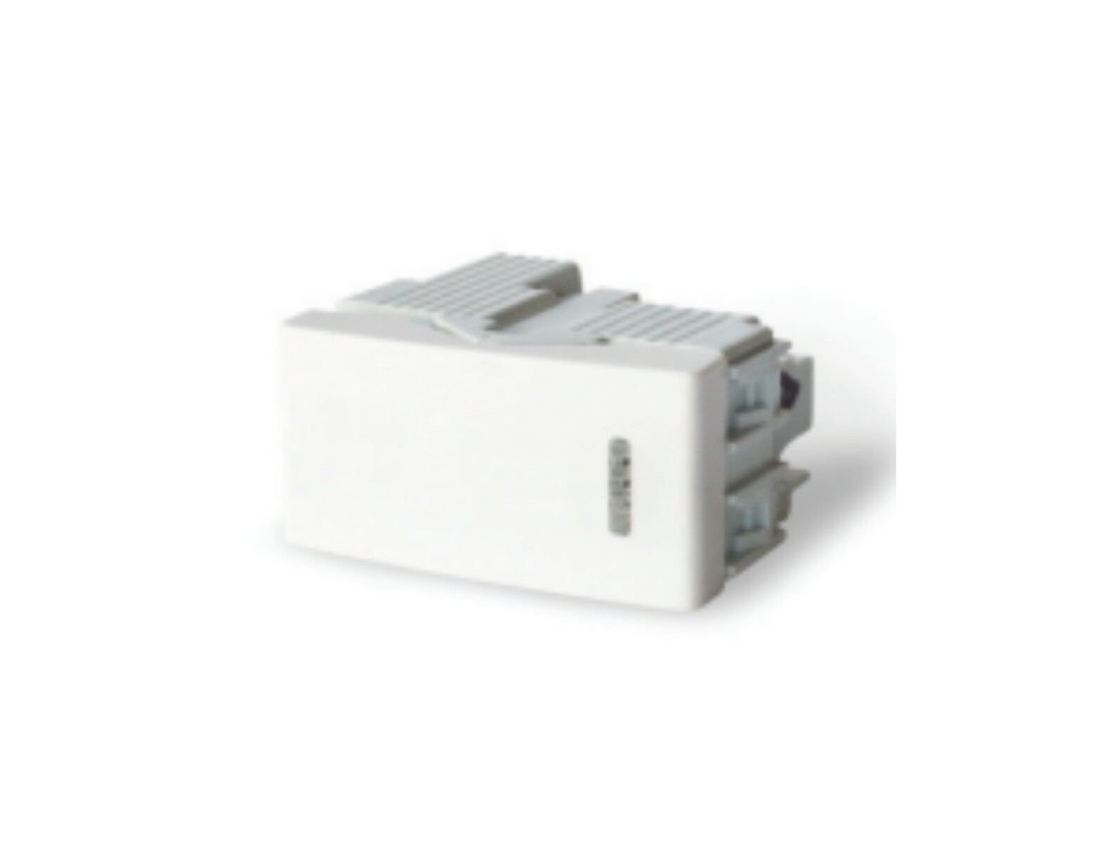 INTERRUPTOR UNIPOLAR PULSADOR SIMPLE BLANCO - LM 
