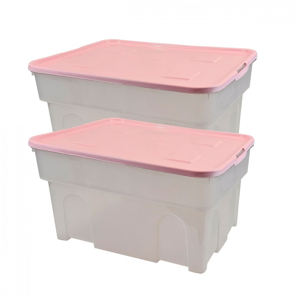 Set x2 Caja organizadora 65 lts - ROSADO 