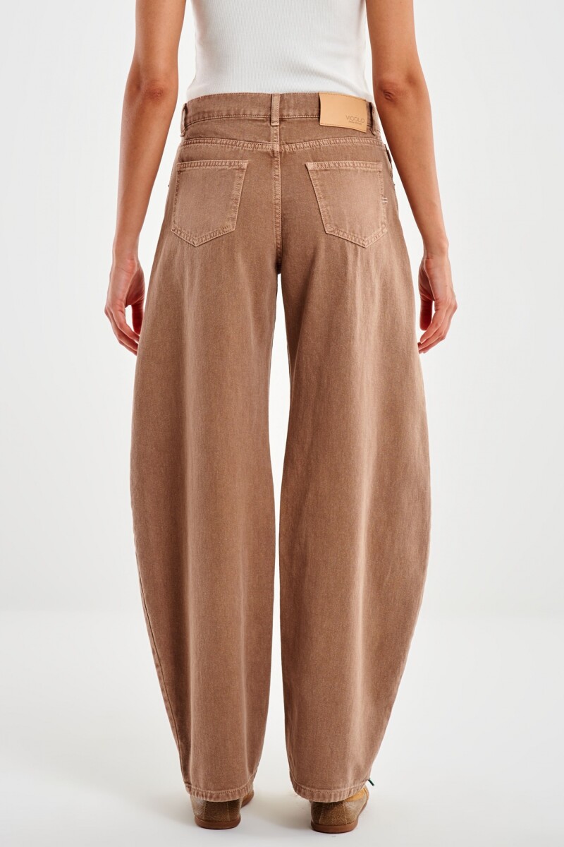 PANT RELAXED FIT Marron