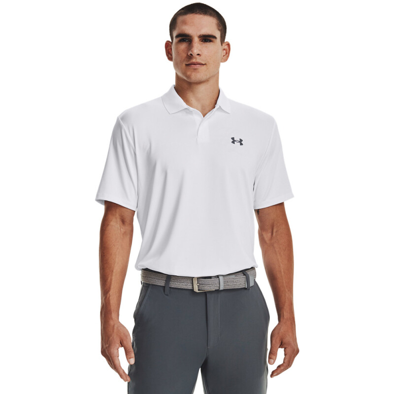 UA Matchplay Polo-BRN WHT-100