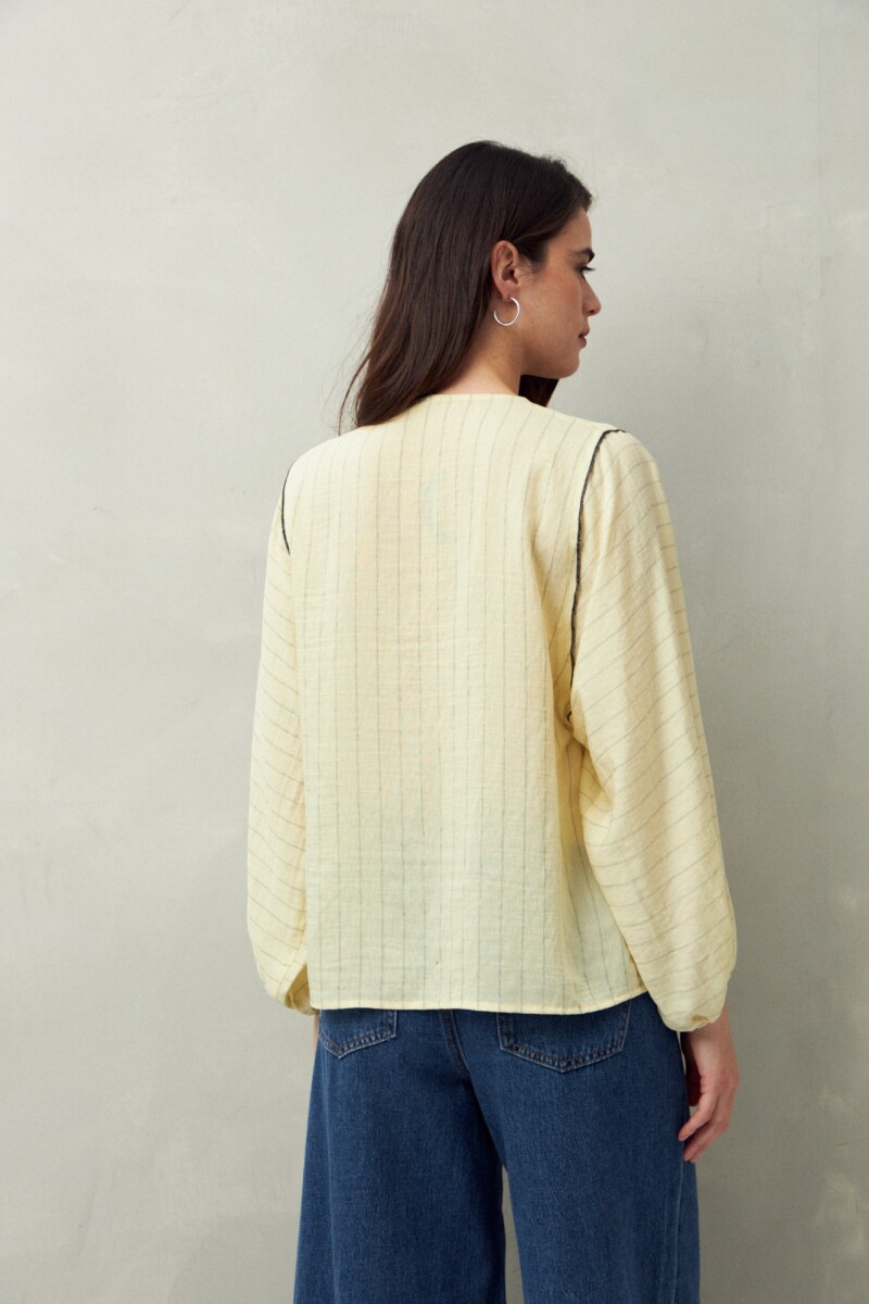 CAMISA LISANA AMARILLO PASTEL
