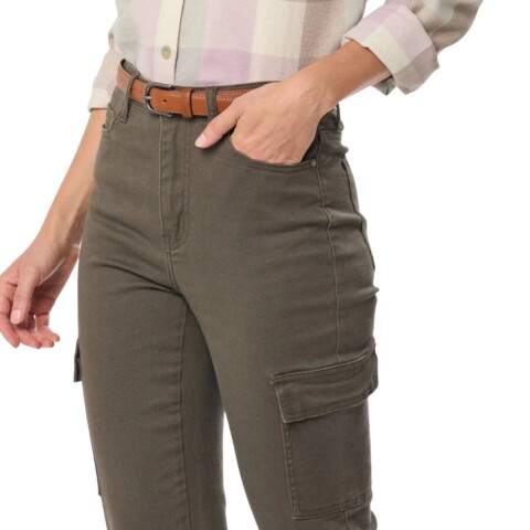 PANTALON CARGO VERDE