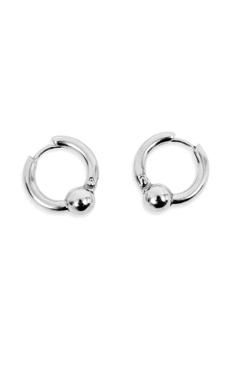 One Ball Earrings Plata
