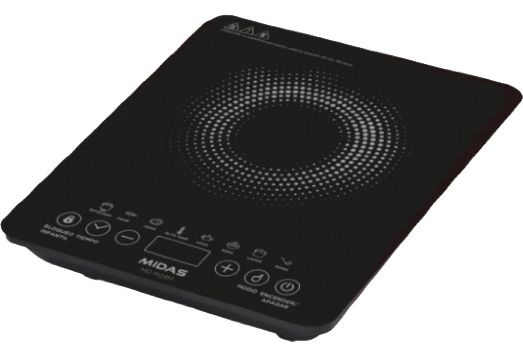 Placa a Inducción Midas PI23M con Olla 