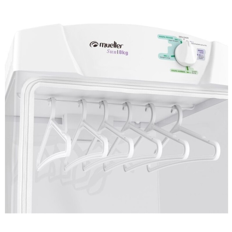 Secarropas por aire caliente Mueller Sun eléctrico 8kg color blanco 220V Secarropas Por Aire Caliente Mueller Sun Eléctrico 8kg Color Blanco 220v