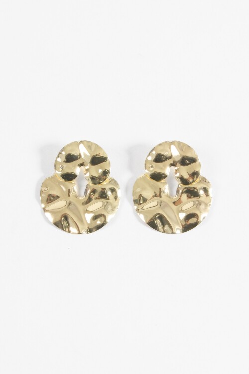 Caravanas labradas dorado