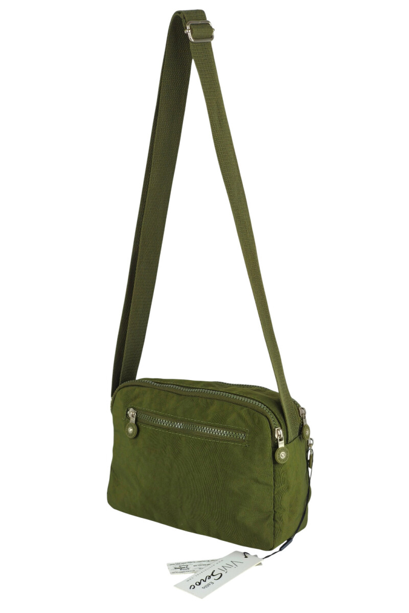 Morral con bolsillos verde