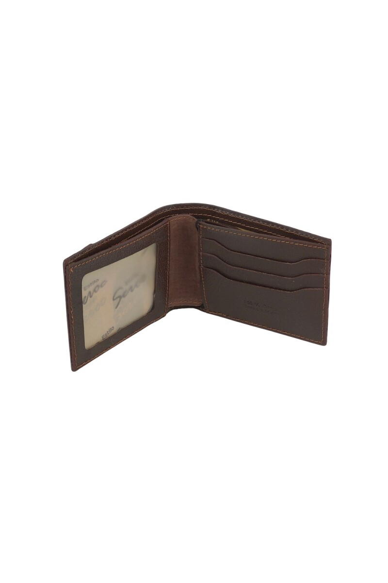 Set de billetera 58 con llavero Marron