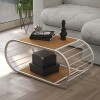 Mesa de centro canela con blanco Mesa de centro canela con blanco
