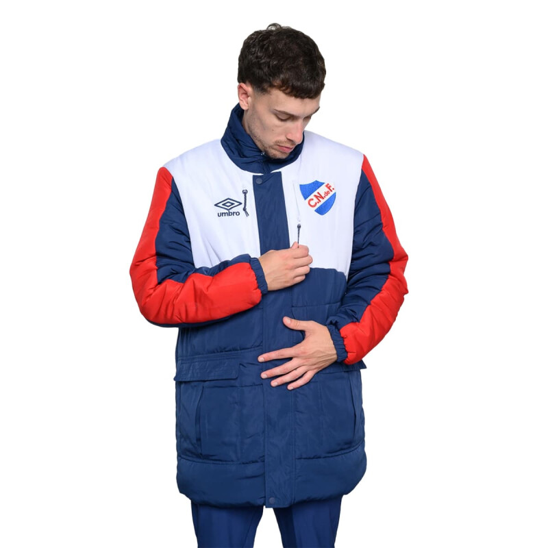 Campera Umbro Parka Heritage CNdeF de Hombre - NU142984 Azul-rojo