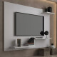 Panel Rack Tv Filadelfia Nordico 42 Pulgadas Madera Gris