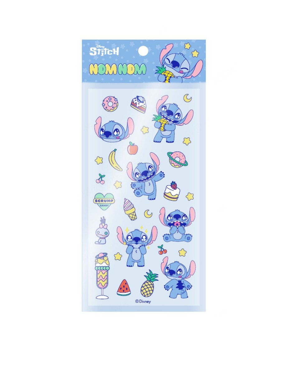 Stickers puffy Stitch - celeste 