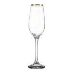 SET X6 COPA CHAMPAGNE 200CC BORDE DORADO AMBER SET X6 COPA CHAMPAGNE 200CC BORDE DORADO AMBER