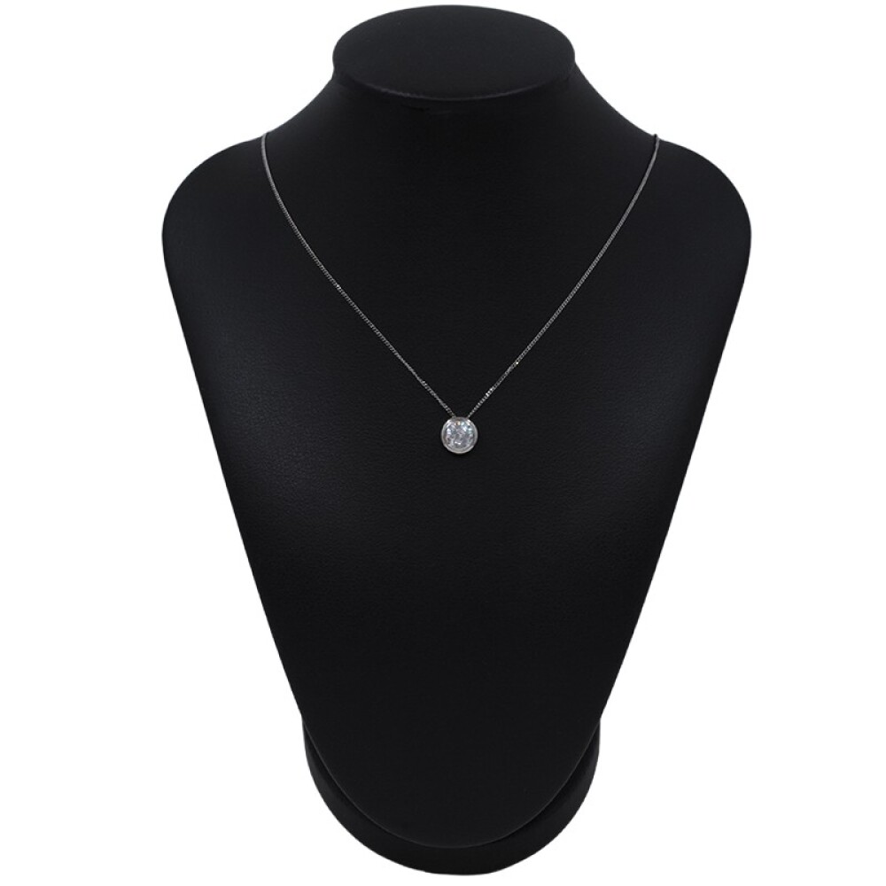 Dije En Oro 18K Blanco Y Zirconia. Dije En Oro 18K Blanco Y Zirconia.