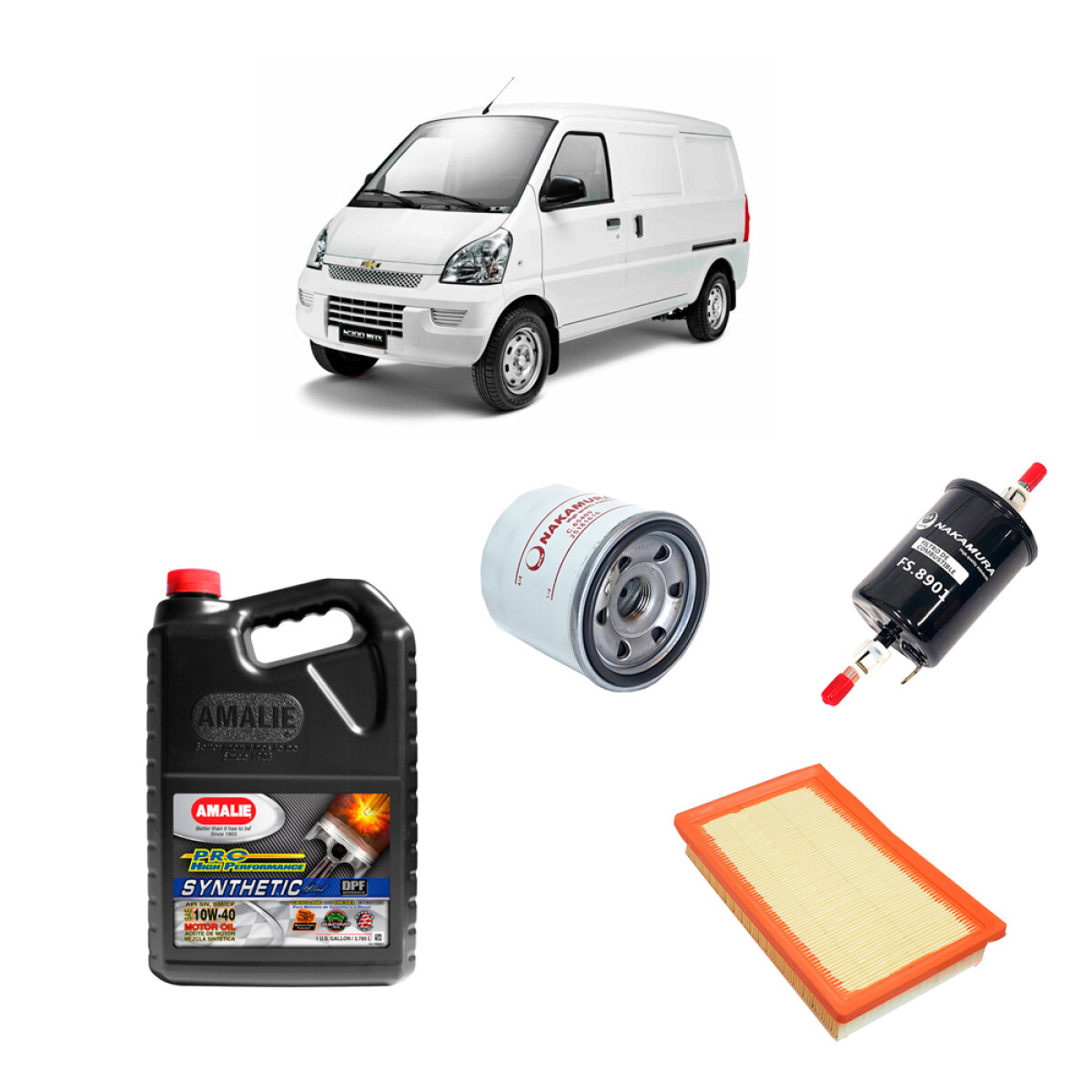 FILTROS ACCESORIOS VARIOS COMBO KIT FILTROS + ACEITE 10W40 CHEVROLET N300 MAX 