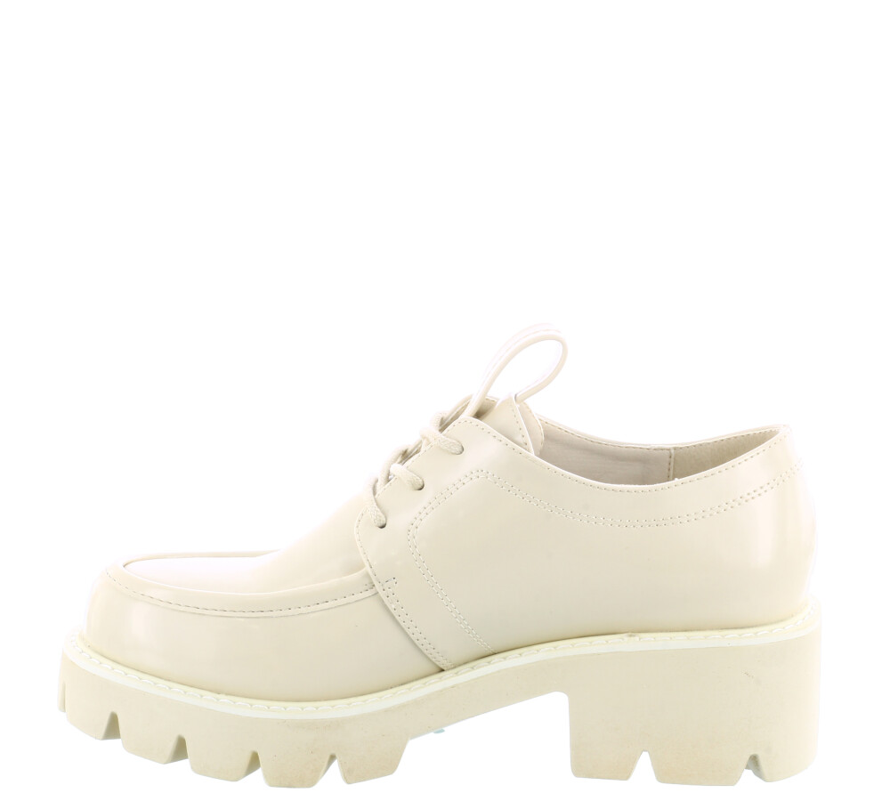 Zapato mocasín TOKYO con taco y plataforma acordo Offwhite