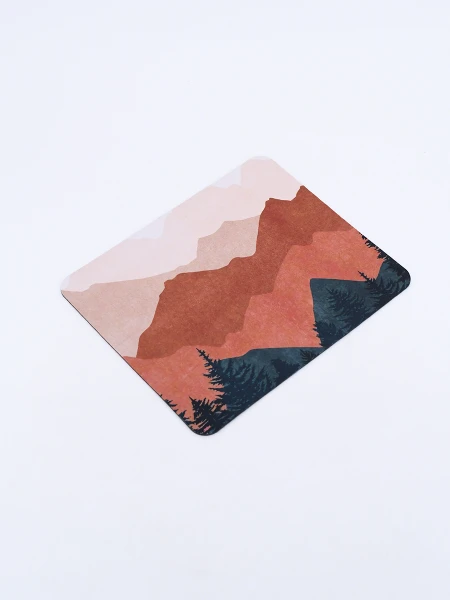 MOUSE PAD ABSTRACT MARRON