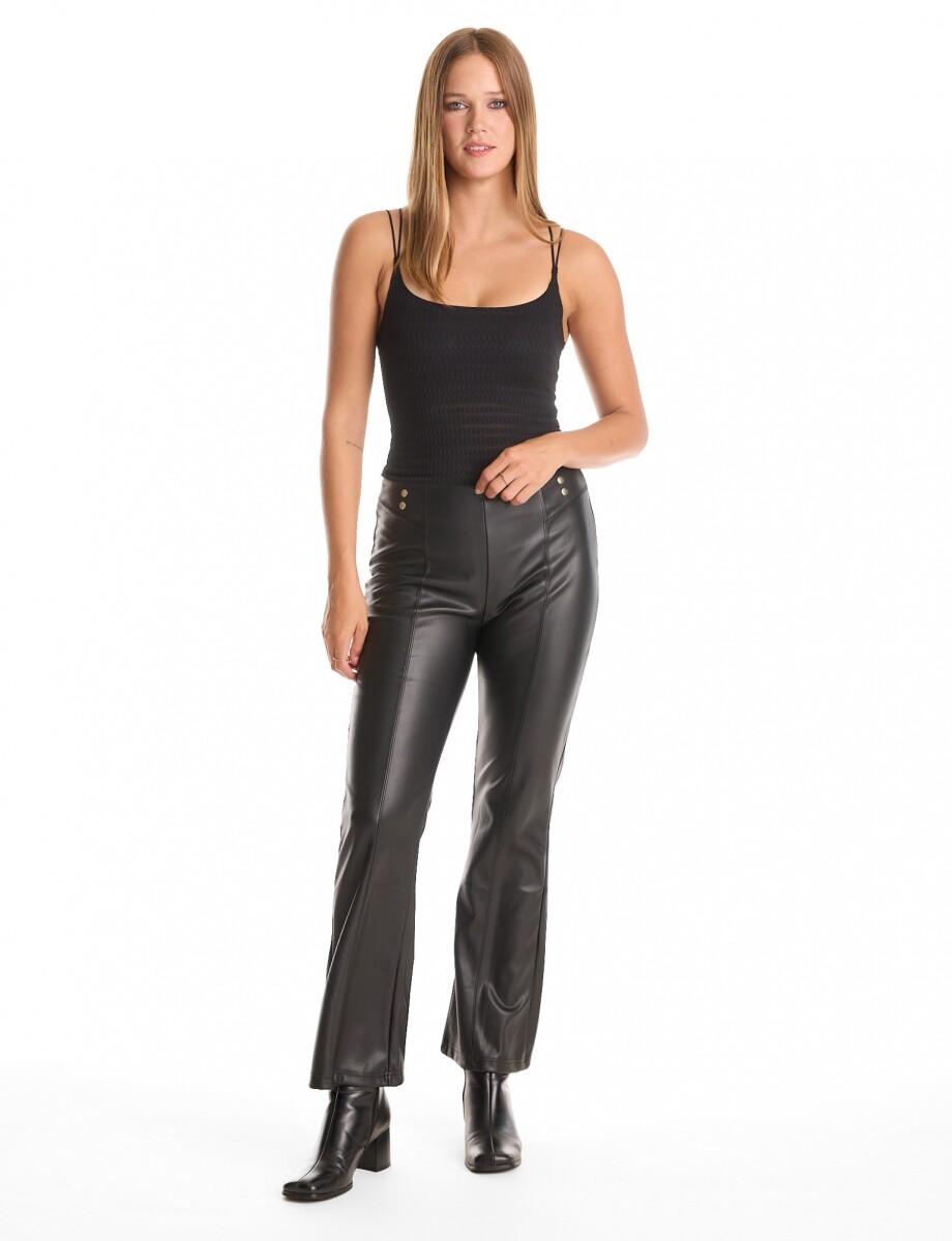 Pantalon Eco Cuero - Negro 