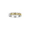 Anillo Labrado - Plata y Oro- Sin Piedra-AN5979 sinpiedra