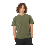 Salomon Remera manga corta Trackline SS tee M para Hombre - Verde Verde