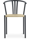 Silla de comedor JYDERUP negro/natural Silla de comedor JYDERUP negro/natural