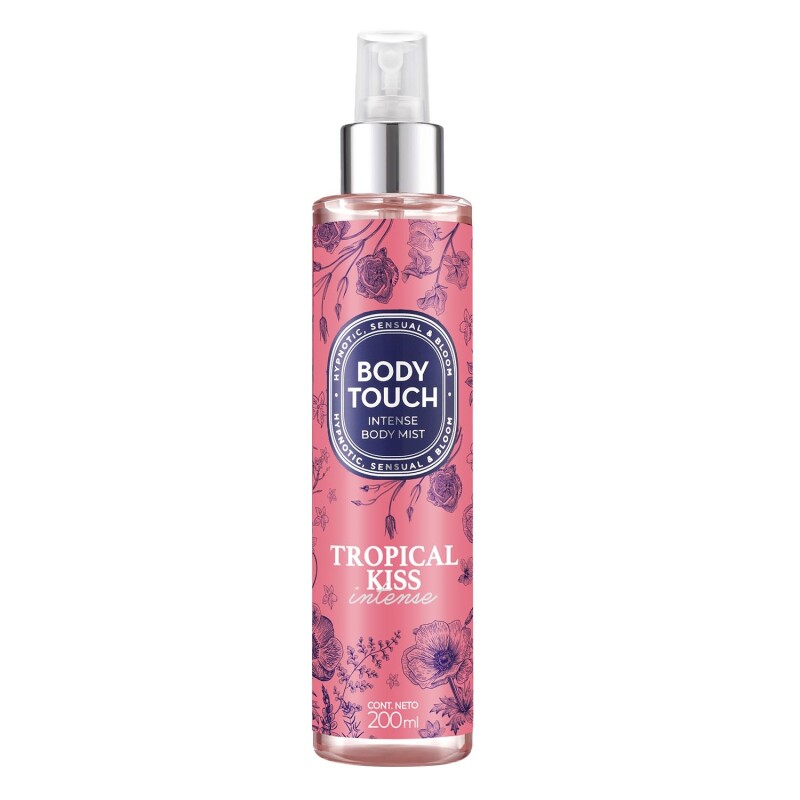 Colonia Body Touch Intense Tropical Kiss 200 Ml. Colonia Body Touch Intense Tropical Kiss 200 Ml.