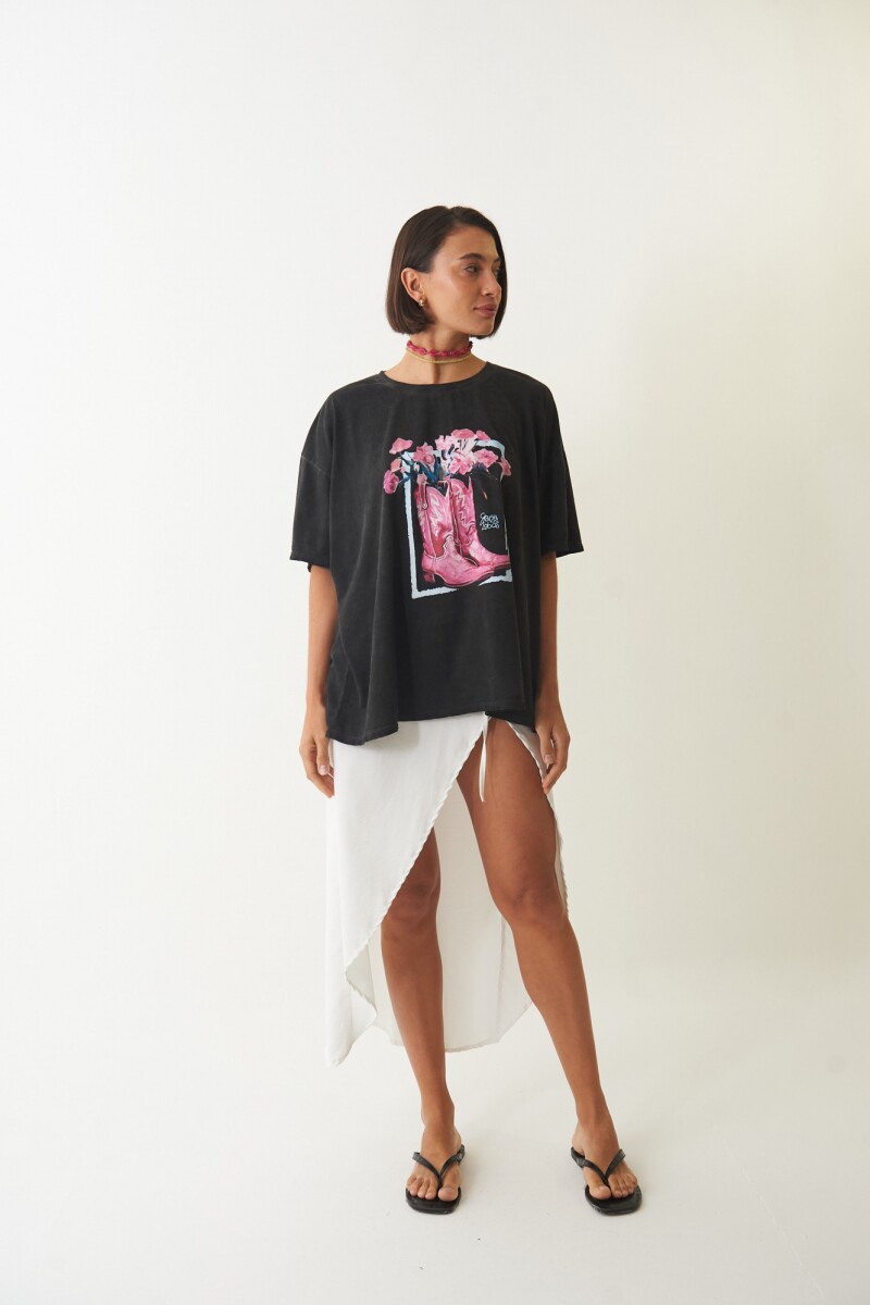 Remera over Botafogo Negro
