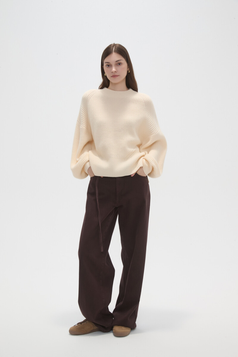 Sweater Tiros - Crudo / Natural 