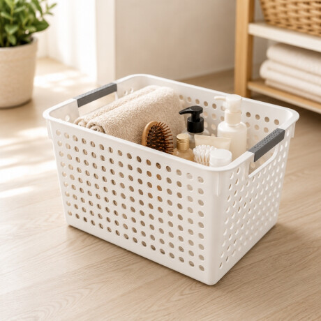 Cesto calado M 31 x 21,5 x 17,5 cm BLANCO