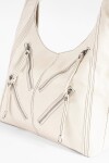 Cartera soft ojalillos crudo