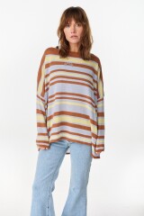 Sweater Flow Celeste/Amarillo