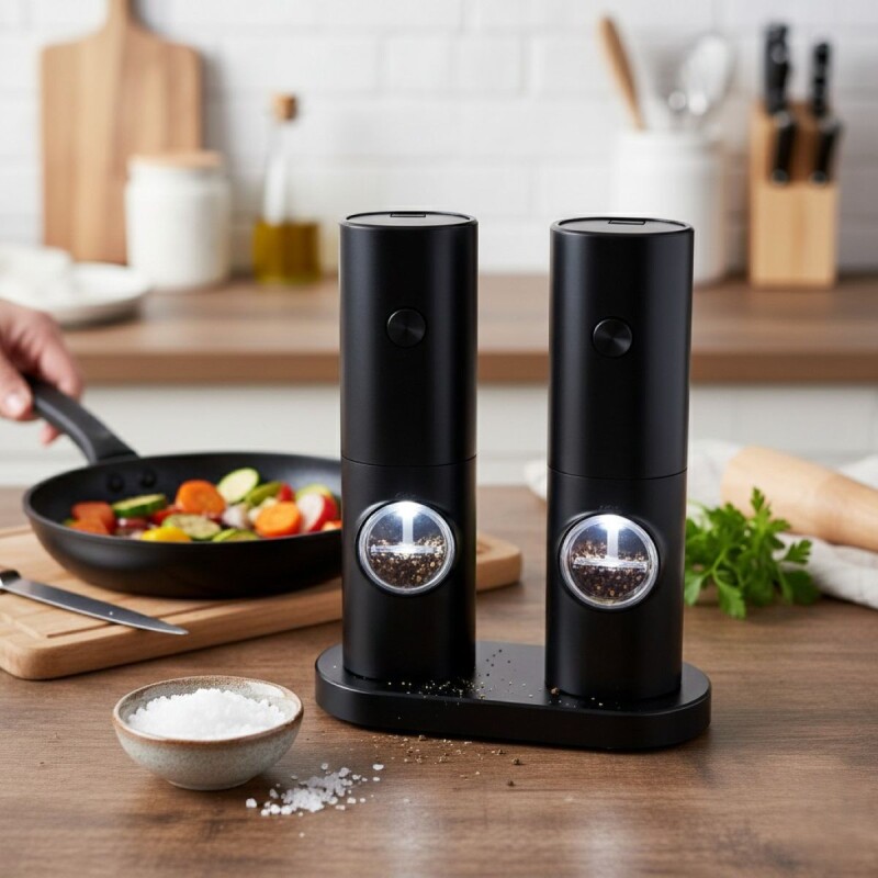 MOLEDOR DE CONDIMENTOS A BATERIA 2PZAS Unica