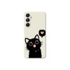 Protector para Samsung Galaxy A37 diseño gato corazón blanco Protector Para Samsung Galaxy A37 Diseño Gato Corazón Blanco