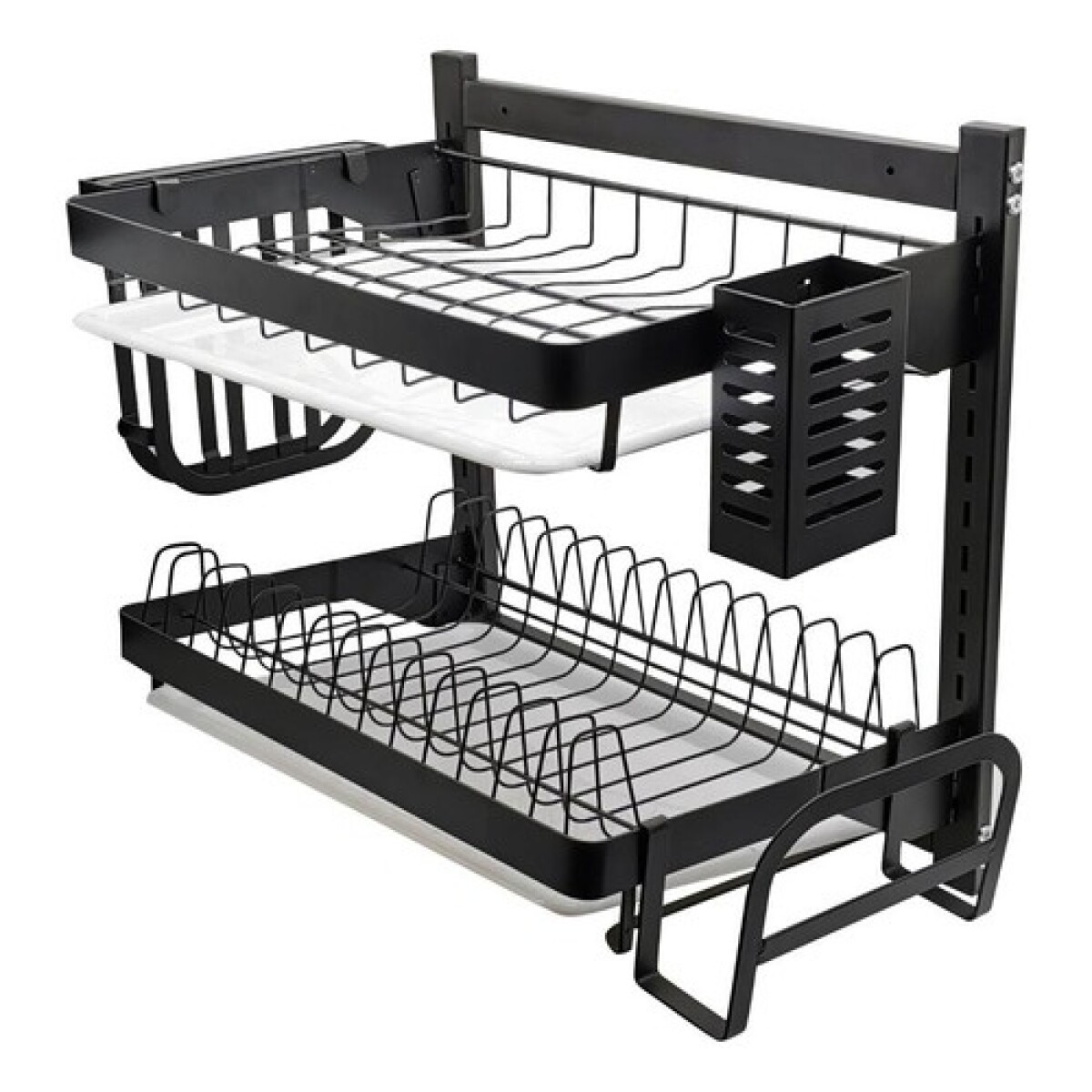 Escurridor de platos en metal ajustable para colgar 