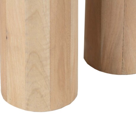 MESA AUXILIAR MDF-Y-MADERA NATURAL-BEIGE CYLINDER NATURAL