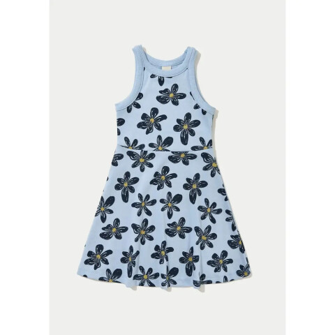 VESTIDO CURTO FEM AZUL CLARO