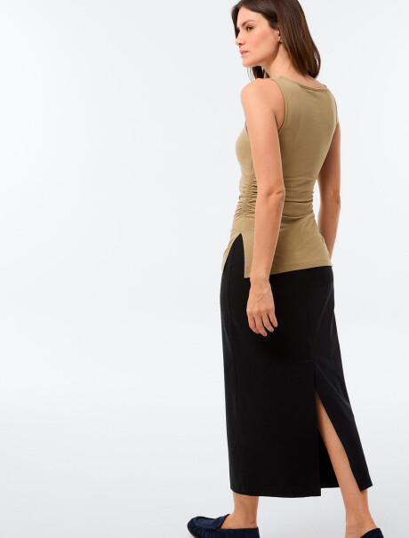 POLLERA MAXI NEGRO