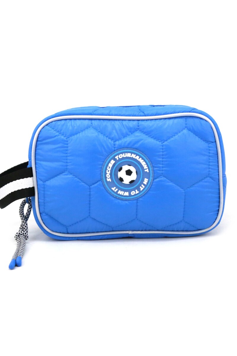 Cartuchera puffer pelota Celeste