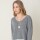 Sweater lana combinado Gris