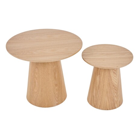 Conjunto de Mesas de Centro Lazio Roble Claro