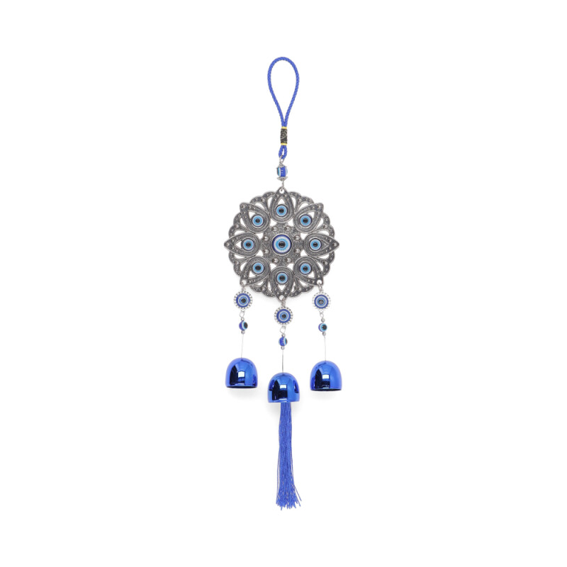COLGANTE DE OJO TURCO CON CAMPANAS Gp092