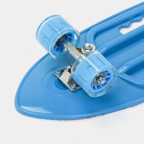 Skate Longboard Patineta Ruedas Siliciona Trucks Aluminio Color Variante Azul