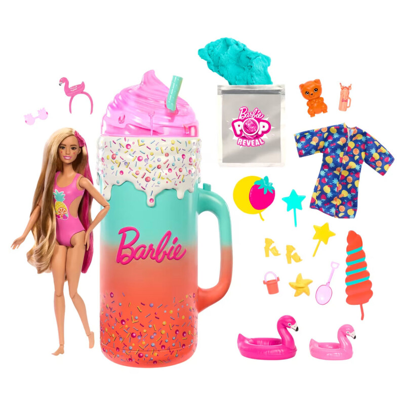 Barbie Pop Reveal Rise & Surprise con muñeca perfumada, mascota perfumada y más Barbie Pop Reveal Rise & Surprise con muñeca perfumada, mascota perfumada y más